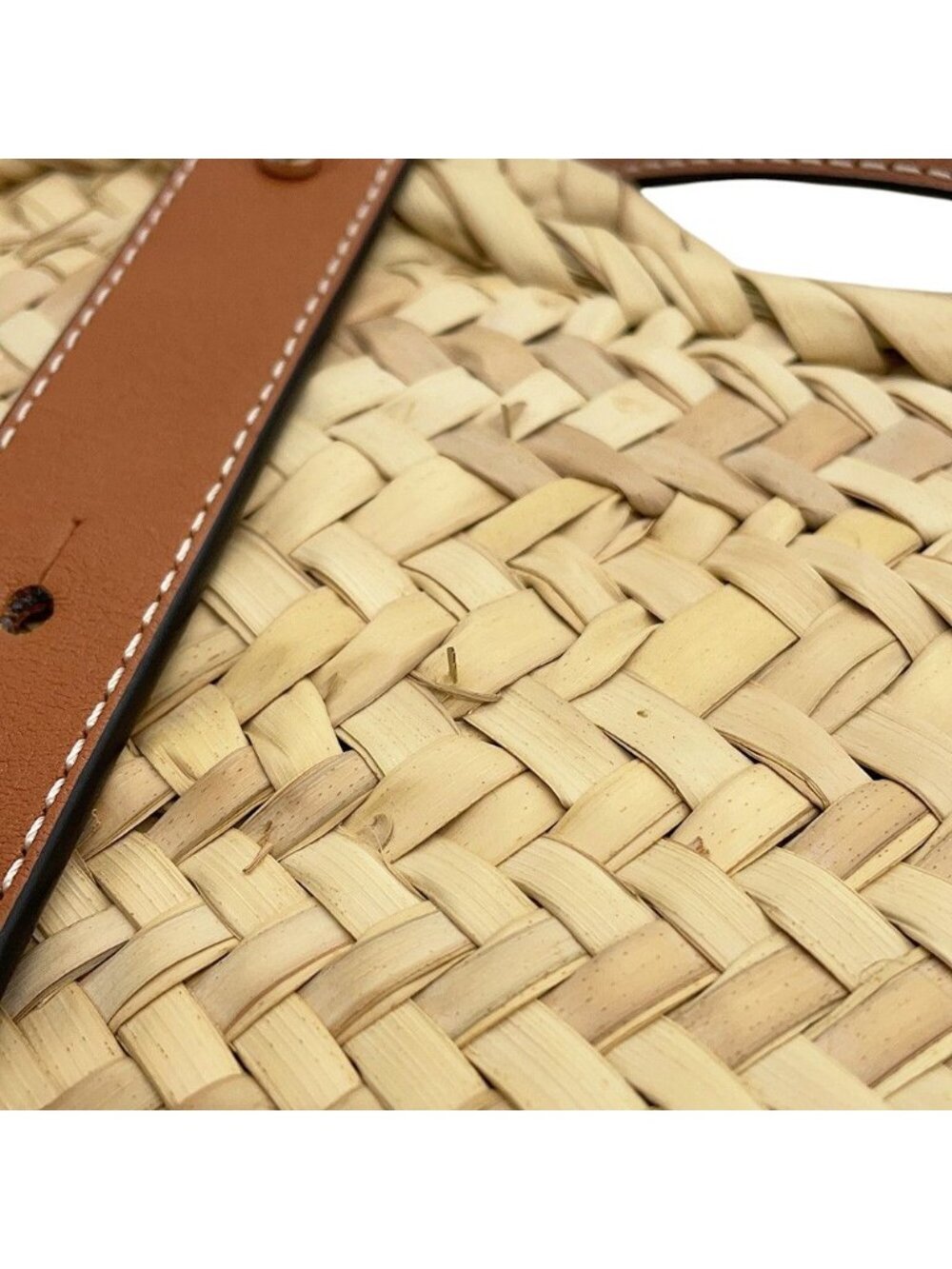 Loewe Handbag Basket Bag Small Raffia Leather - Picture 9 of 10